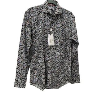 (274/11)Autocratic Vogue Italy Shirt Mens Small Long Sleeve Button Up
